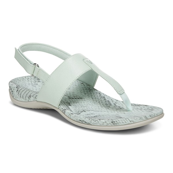 Vionic Sandals Ireland - Tala T-Strap Sandal Green - Womens Shoes Clearance | ZREQI-3615